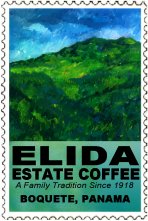 The painting for the Elida Estate logo represents the Baru volcano skirts were the farm resides